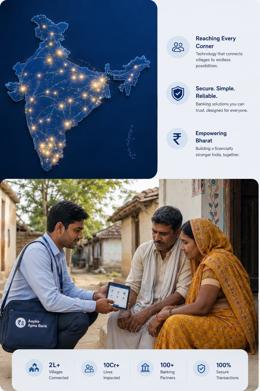 Doorstep banking in a village lane